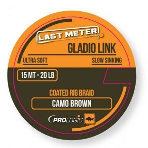 PROLOGIC Gladio link coated camo brown 15m 20lbs (54464) - bevonatos lágy előkezsinór