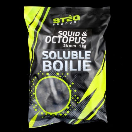 STÉG PRODUCT - Soluble Boilie 24mm Squid & Octopus 1kg (SP112419) - oldódó bojli - tintahal és polip