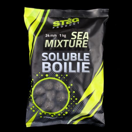 STÉG PRODUCT - Soluble Boilie 24mm Sea Mixture 1kg (SP112465) - oldódó bojli - tenger gyümölcsei